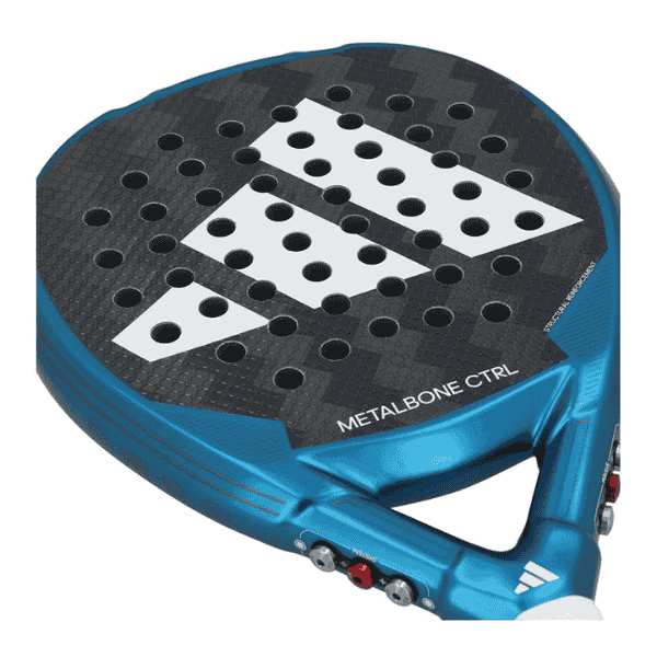 Blue and black sports paddle with 'Metalbone Ctrl' branding on a white background