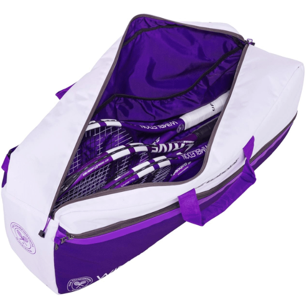 Babolat Wimbledon Duffle Bag- White/Purple 1