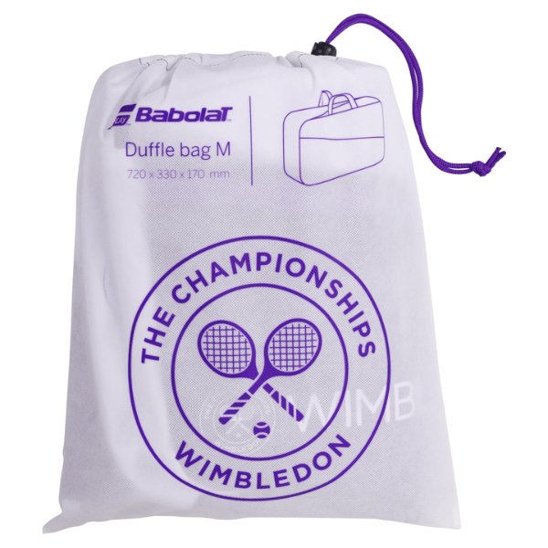 Babolat Wimbledon Duffle Bag- White/Purple 4