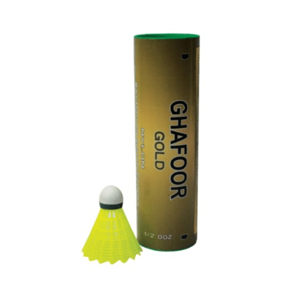Ghafoor Gold Nylon Baadminton Shuttlecock (Yellow)