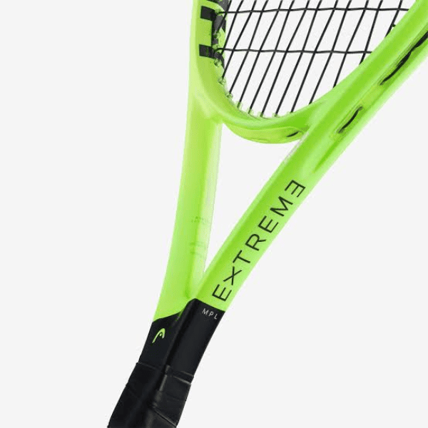 HEAD Extreme MP L 2026 tennis racket, lightweight 280g frame with 100 sq. in. head, 16x19 string pattern, and spin-focused design for intermediate players.