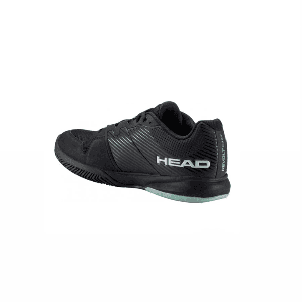 HEAD Revolt Court Men’s Tennis Shoes in black with a breathable upper and cushioned sole.