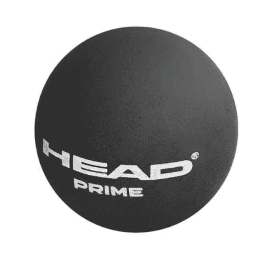 Head Prime Double Dot Yellow squash ball for advanced players with low bounce and durable performance.