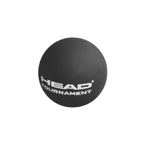 Head Tournament Single Dot Yellow squash ball for intermediate players with consistent bounce and durable rubber construction