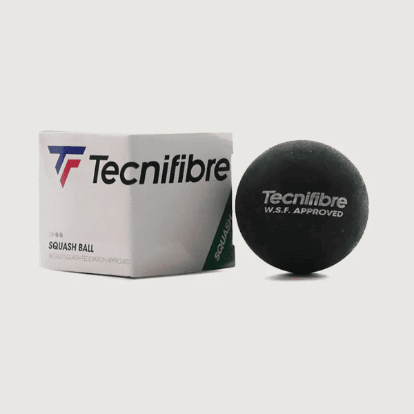 Tecnifibre Double Dot squash ball for training and competitive squash play.