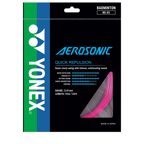 Yonex BG AS (AeroSonic) Badminton Racket String