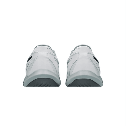 ASICS GEL-ROCKET 12 men’s indoor sports shoes in white and steel grey.