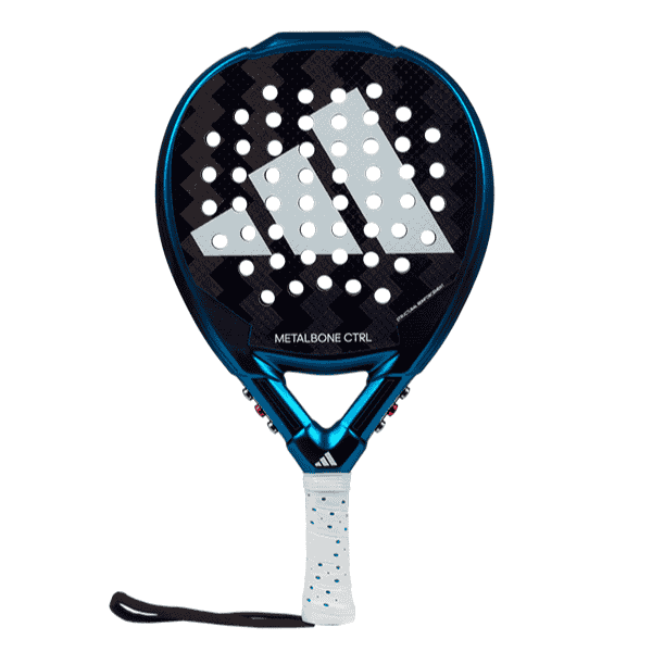 Adidas Metalbone 3.3 CTRL round-shaped padel racket with carbon  fiber construction.
