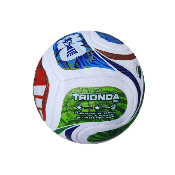 Adidas Trionda FIFA World Cup 2026 official football featuring a modern tri-nation inspired design for professional match and training use.