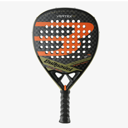Paddle racket with 'Vertex' branding on a white background