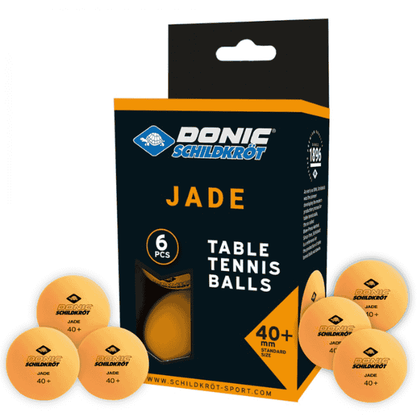 Pack of Donic Schildkrot table tennis balls with packaging on a white background