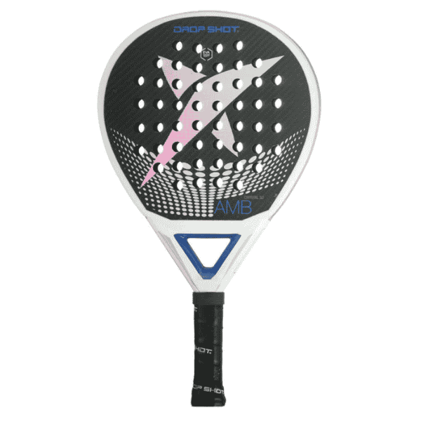 Drop Shot Crystal 3.0 padel racket featuring a teardrop-shaped head, carbon frame