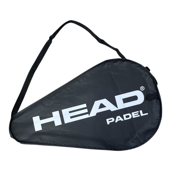 HEAD Padel Racket Cover in a sleek black design with HEAD branding.