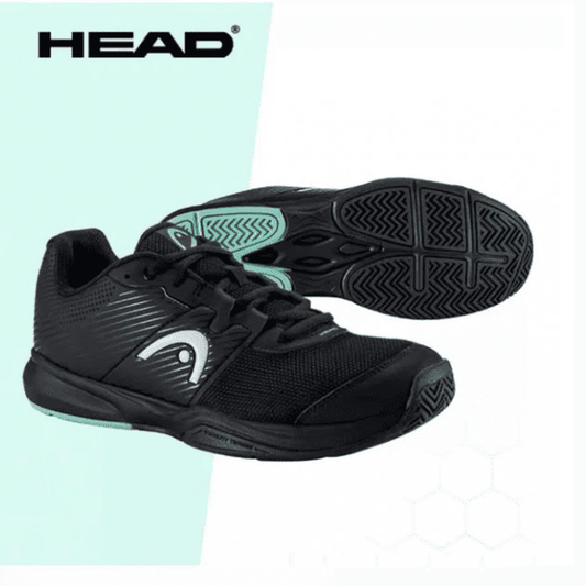 HEAD Revolt Court Men’s Tennis Shoes in black with a breathable upper and cushioned sole.