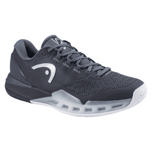 HEAD Revolt Pro 5.0 Men’s Tennis Shoes with a durable upper, cushioned midsole, reinforced toe protection, and high-traction outsole for stability and comfort on the tennis court.