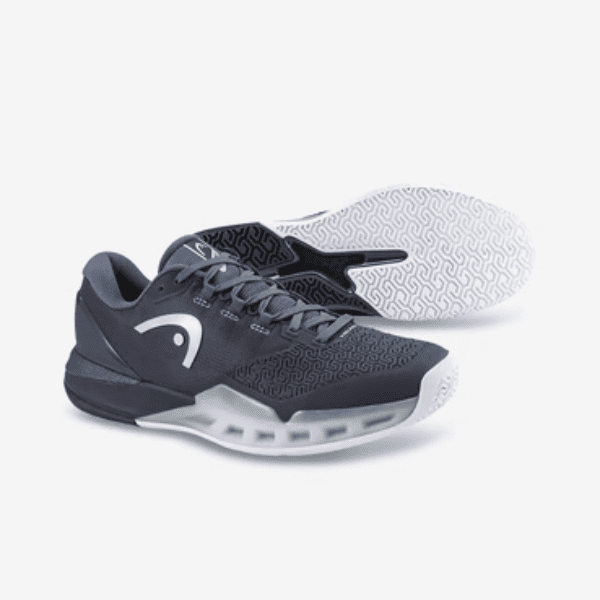 HEAD Revolt Pro 5.0 Men’s Tennis Shoes with a durable upper, cushioned midsole, reinforced toe protection, and high-traction outsole for stability and comfort on the tennis court.