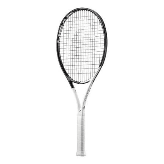 HEAD Speed MP 2022 Tennis Racket with a black, white, and copper graphite frame, designed for balanced power, speed, control, and spin for competitive tennis players.