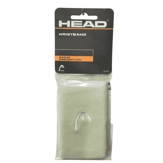 Head 5 Wristband Green, soft and absorbent sports wristband for tennis, padel, badminton, squash, and gym workouts, providing sweat control and a comfortable fit.