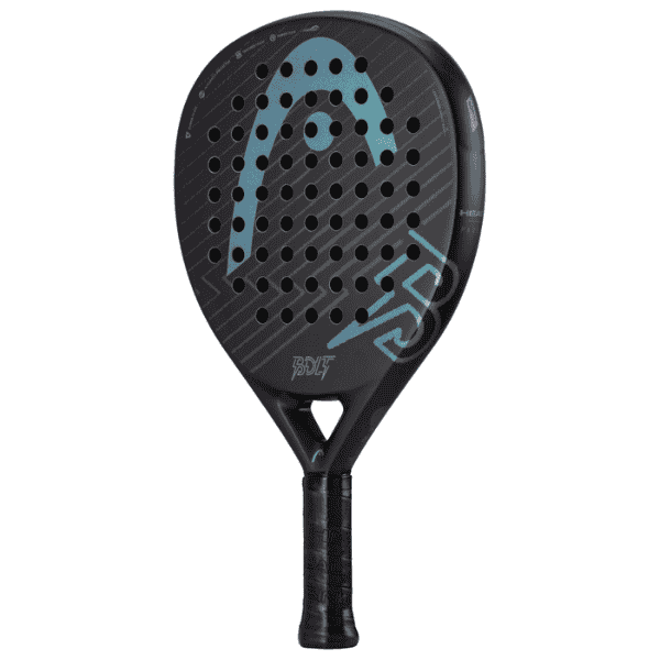 Black and blue paddle with brand logo on a white background