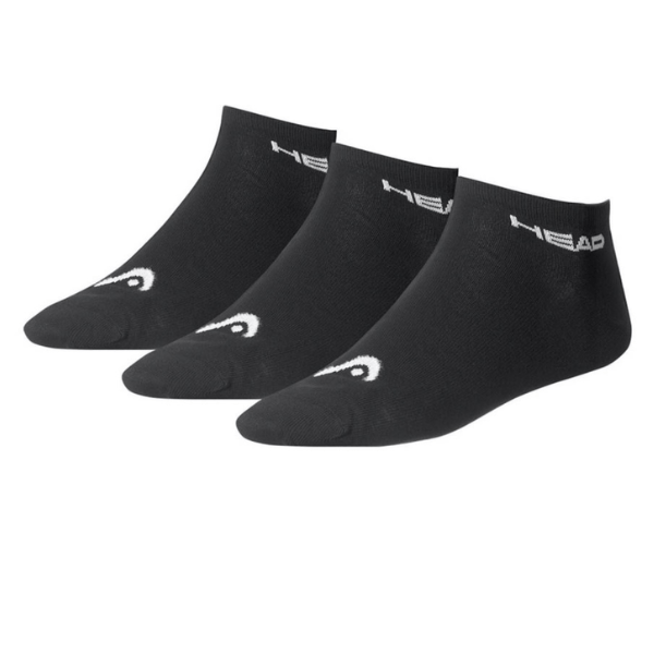 Head Sneaker Socks 3PC - Black