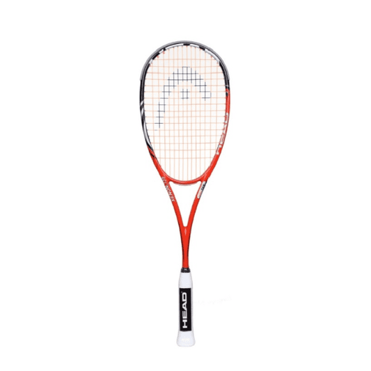 Head YouTek Xenon2 135 squash racket with 135g weight, 460cm² head size, head-heavy balance, and 14x16 string pattern.