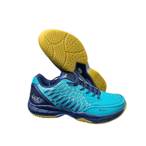 HeatX Swift Pro - Aqua Navy | Non Marking Indoor Court Shoes 