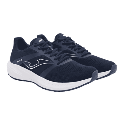Joma Elite 2403 Running Shoes Navy with breathable mesh upper, cushioned midsole, durable rubber outsole, and lace-up design for running and everyday comfort.