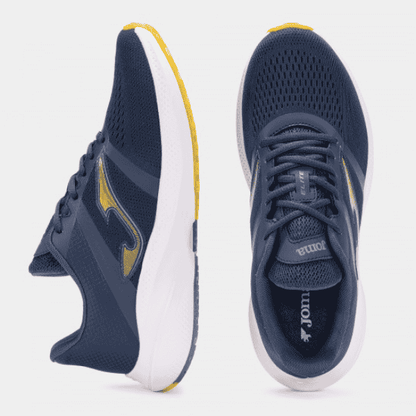 Joma Elite Running Shoes Men 25 Navy Blue with breathable mesh upper, cushioned sole, and durable rubber outsole.