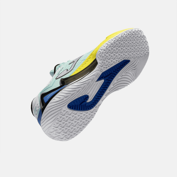 Joma Open 2605 padel shoes in turquoise, featuring a sporty design for comfort, grip, and stability on the padel court
