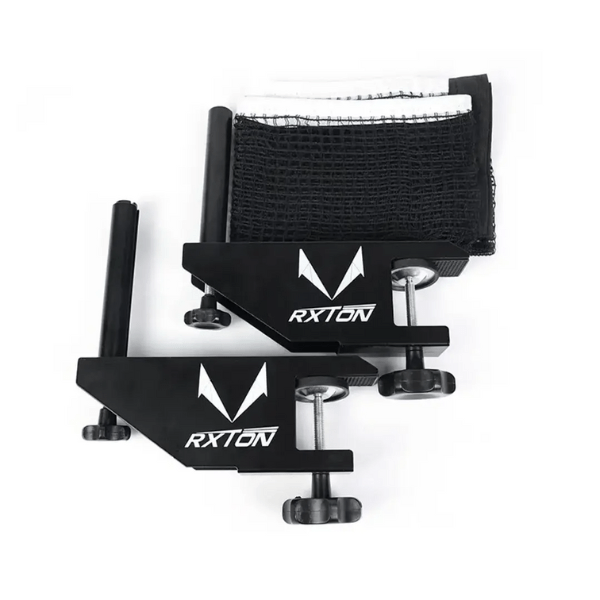Black fishing reel holder with 'RXTON' branding on a white background
