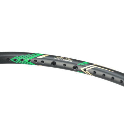 MAXBOLT Raptor-X 7 badminton racket featuring a lightweight frame, sleek design, and comfortable grip for powerful and controlled shots on the badminton court.