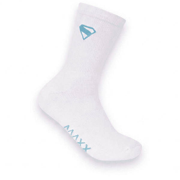 Maxx Superman crew socks featuring the iconic Superman logo, soft cotton blend, comfortable everyday wear