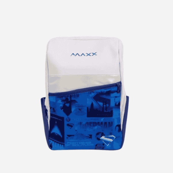 MAXX Superman backpack MLBP07 in white and blue color.