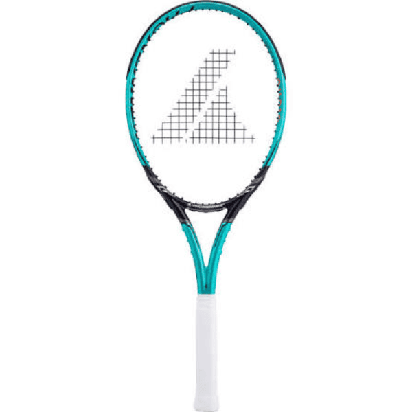 ProKennex Destiny FCS tennis racket in gold and black, featuring a 16x19 string pattern and lightweight graphite frame