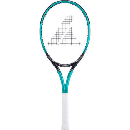 ProKennex Destiny FCS tennis racket in gold and black, featuring a 16x19 string pattern and lightweight graphite frame