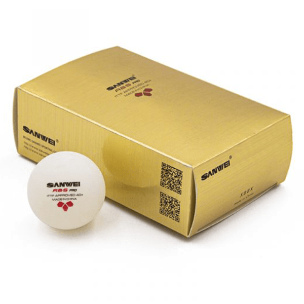 Sanwei 40+3 star ABS Pro Table Tennis Balls (6Pack)  