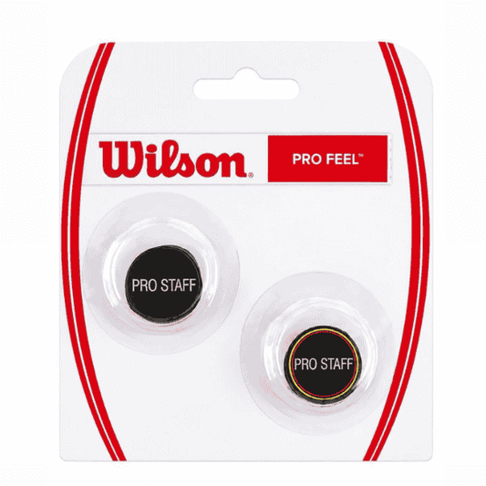 Wilson Pro Feel tennis racket vibration dampener designed to reduce string vibrations and improve playing comfort.