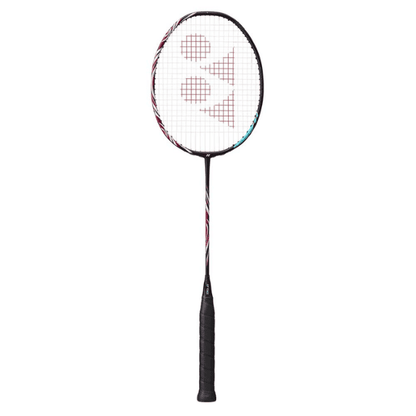 Yonex Astrox 100ZZ Kurenai badminton racket with a striking red, black, and white frame, designed for powerful smashes, speed, and advanced-level play.