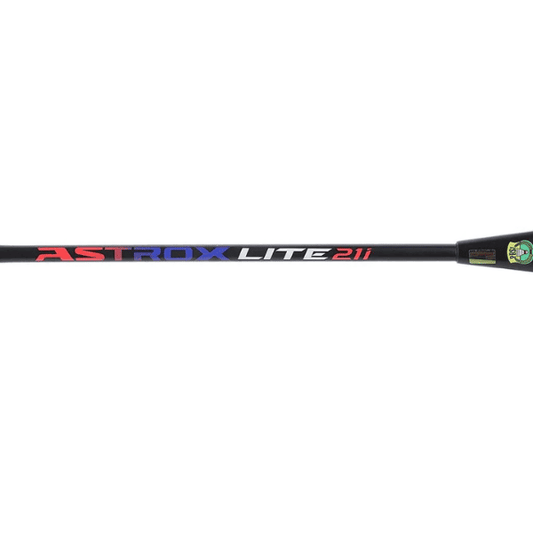 Yonex Astrox Lite 21i Badminton Racket in black and red.